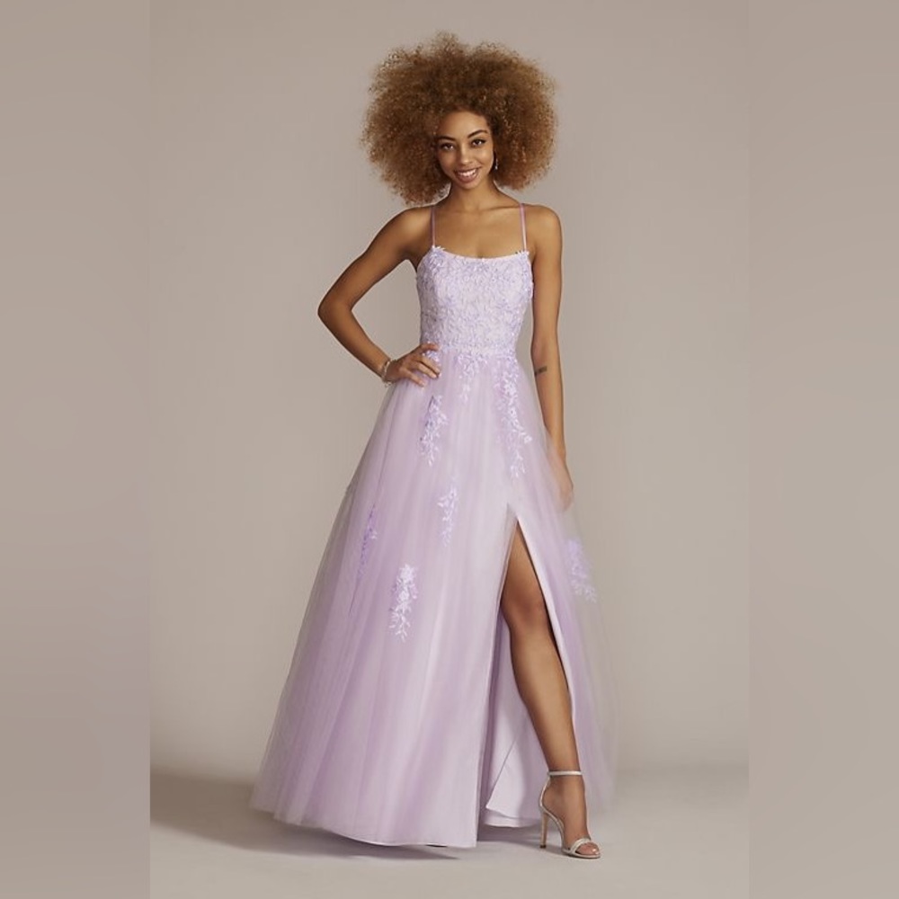 David’s Bridal Prom Dress Lilac purple